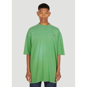 Acne Studios Eyck Oversized T Shirt L XL Mens Green Logo Tee $220